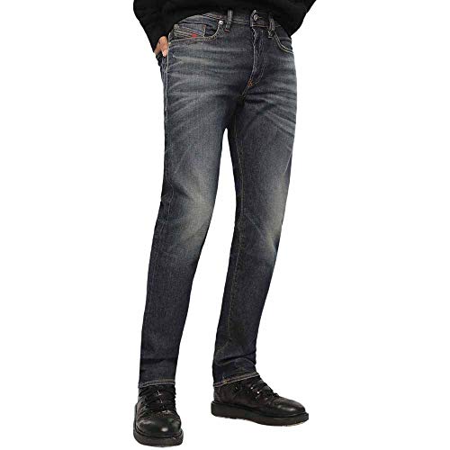 Diesel Buster 27 jean denim tapered bleu pour homme coupe ajustée