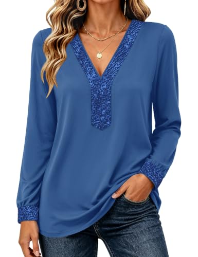Sparkly V Neck Womens Tops - image 1