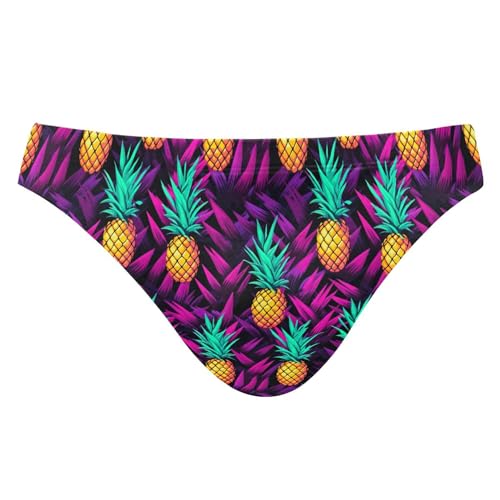 Pineapple Fruit Swim Briefs for Men Swimsuit Bikini Swimwear S B0401030