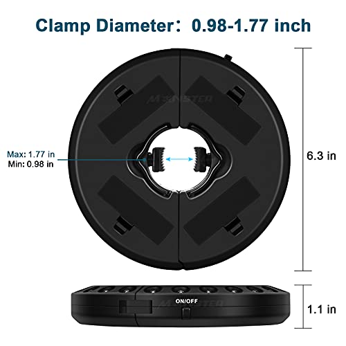 Simple Deluxe Patio Umbrella 3 Brightness Modes Cordless 28 Led Clip Clamp Pole Lighting At 200 Lumens Camping Tent Yard Garden Lawn Cantilever Pool #TOP3