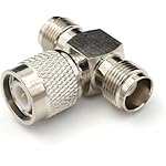 ABONIX-TNC-Male-to-Dual-TNC-Female-Tee-Connector-3-Way-RF-Coaxial-Adapter-Ideal-for-Antennas-Ham-Radio-Satellite-WiFi-Router-Pack-of-1