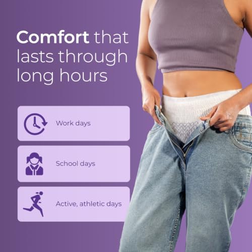 Image of Nua Comfort Disposable Period Panties (M-L) | Pack of 10 Panties | Disposable | 360 Coverage | Zero Irritation | 4x Comfort | For Heavy Flow | No rashes | Leakproof | Seamless | 100% Toxic-Free, Dermatologically Tested