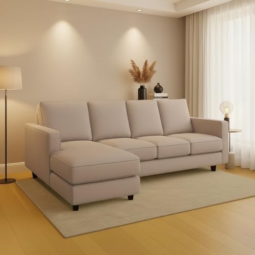 Image of The MM Furniture store Premium Fabric Sofa - Champagne (5 Seater - LHS)
