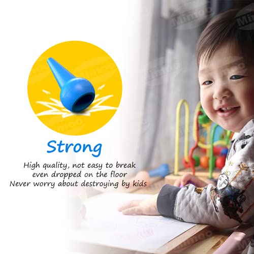 Mimoo Finger Crayons For Toddlers, 12 Colors Finger Paint Palm Grip Crayons For Babies Toddler Crayons Washable Finger Paint Crayons, Kids, Children, Boys And Girls #TOP6