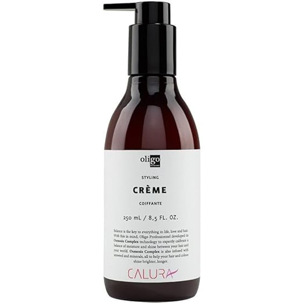 Sponsored Ad - Oligo Professionnel - Calura Styling Creme - Moisturizing hair cream with frizz control - Great for blowouts - Hydrating formula for curly and straight hair - Paraben and Sulfate Free - 8.5oz