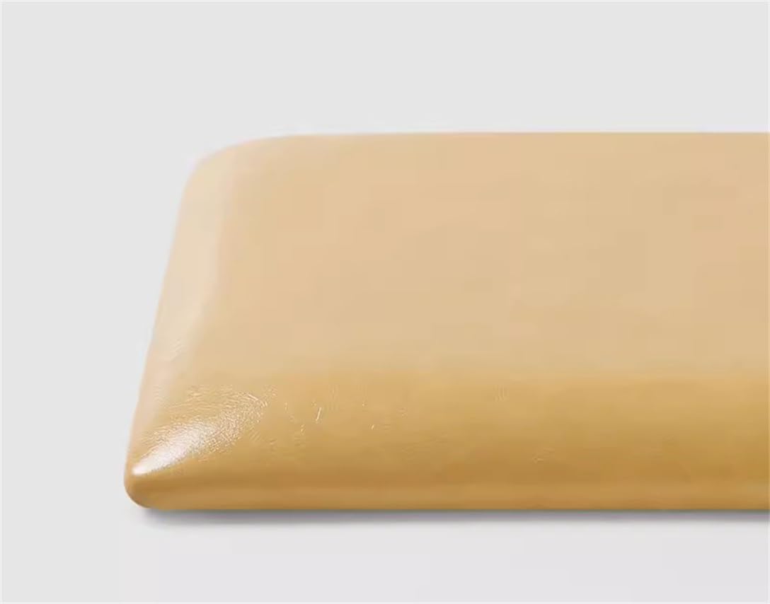 Coussin de chaise en cuir jaune oie 40 cm pour tabouret haut