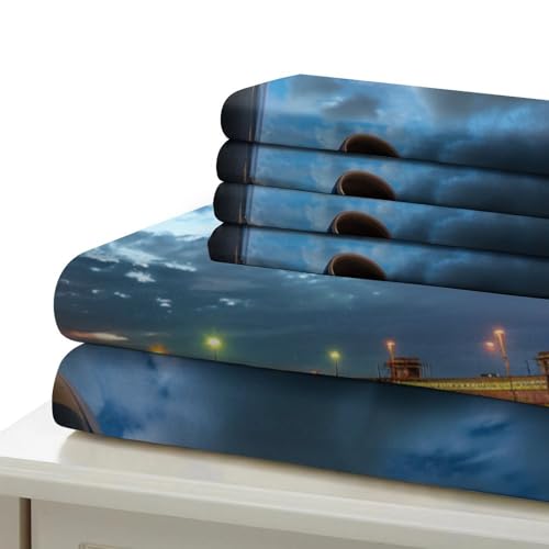 Housse de couette impression 3D durable 220x240 parure de lit zippée 3 pièces