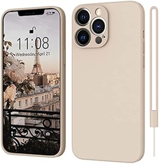 iPhone 13 Pro Max Case 6.7-Inch [ORDA] Silicone Phone Case Soft Matte Anti-Fingerprint Ultra Slim Fit Protective Anti-Scratch Cover Compatible with iPhone 13 Pro Max Khaki