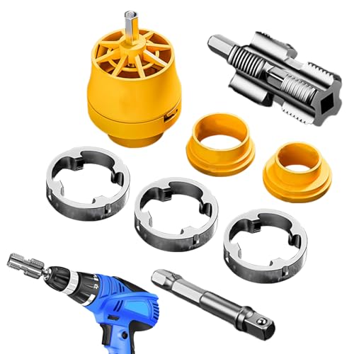 Weqizuerqi Herramienta de rosca, kit de rosca de tubería - Mantenimiento de plomería industrial - Kit de roscas de alto rendimiento para reparación de automóviles e industriales