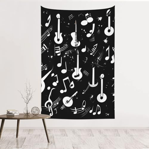 Tapisserie murale musique velours pêche pour habiller un mur sans laisser de trace