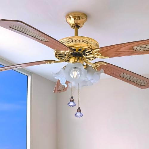PATIKIL Ceiling Fan Pull Chain, 2 Pack 12\" Decorative Diamond Pendant Chain Extender Charm Extension Pull String for Ceiling Fans Light Lamp, Purple - Thumbnail 6