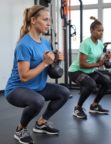 Gyabnw Camiseta Deportivo Mujer de Manga Corta Camiseta Cuello Redondo Ligera y Cómoda Top Holgada De Secado Rápido Yoga Running Fitness Malla Mujer