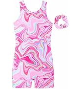 JESKIDS Leotards for Girls Gymnastics with Shorts Dance Biketards Tumbling Matching Hair Scrunchi...