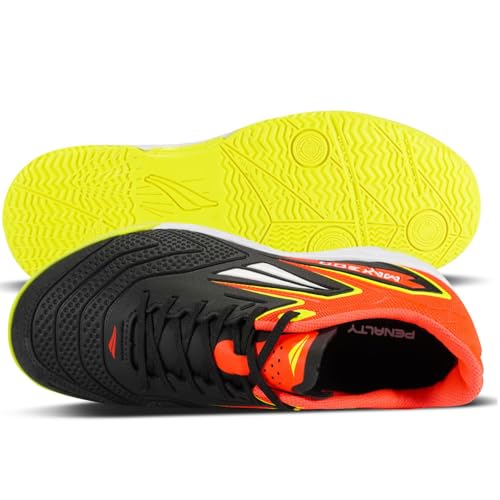 Chuteira Penalty Max 300 Futsal Preta Branca e Amarela 39