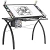 Artograph Futura Light Tracing Table for Artists with Storage and Adjustable, Dimmable Glass Work Top