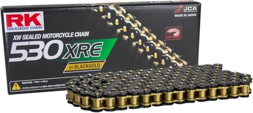 RK GV530R-XWゴールド シールチェーン110コマとカシメジョイント RK GV530R-XWゴールド シールチェーン110コマとカシメジョイント