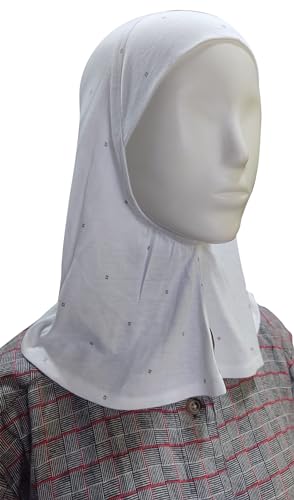 Image of TCP Women's Ninja Beige Jersey Cap, under scarf Neck Covering Hijab Tube cap Age 16+ years