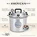 All American 1930: 21.5qt Pressure Cooker/Canner (The 921) - Exclusive Metal-to-Metal Sealing System - Easy to Open & Close - Suitable for Gas, Electric, or Flat Top Stoves - Made in the USA