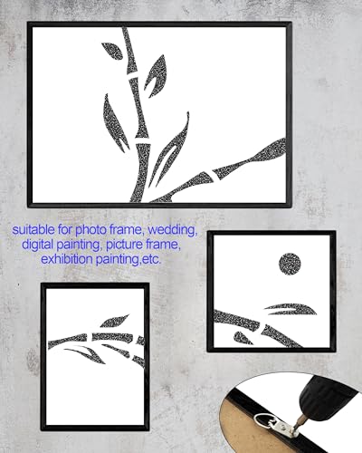 Image of 10 Pcs D-Ring Steel Picture Hangers, Heavy Duty Double Holes Paintings Hook