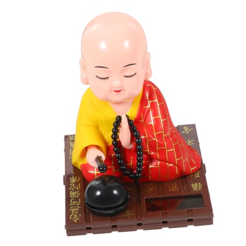 Figura Buda Monje Zen Solar 11x9x8.5 cm miniatura 1