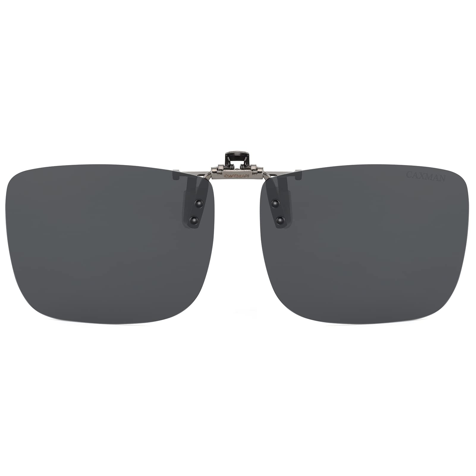 CAXMAN Polarized Clip On Sunglasses Over Prescription Glasses for Men Women UV Protection