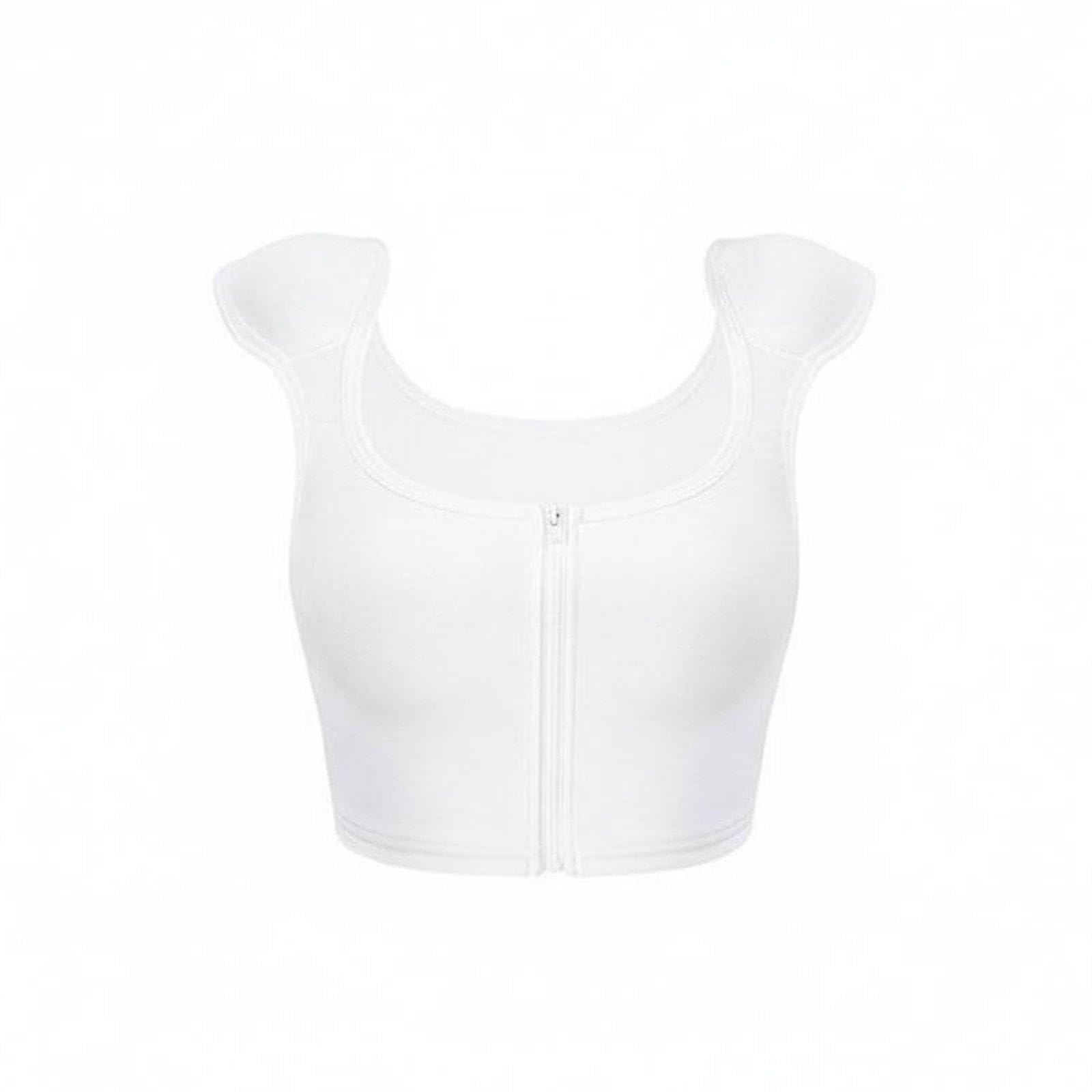 Meadawgs®Padded Shoulder Binder Vest Creates Masculine Contouring Shape Flattening Vest Pullover Design Compression Top for Masculine-Presenting indiviDoubless, Conventions, Photo ShootsWhite 2XL-image-26