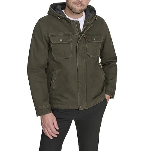 Levi's Men's Cotton Canvas Hooded Jacket