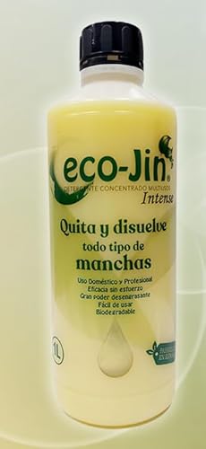 ECO-JIN DETERGENTE EXTRA CONCENTRADO - PRODUCTO REVOLUCIONARIO DEL QUE TODO EL MUNDO HABLA - BOTELLA 1L QUE EQUIVALE A 15L (INTENSE/MARSELLA)