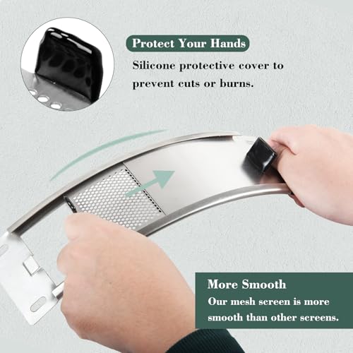 WR BBQ Stainless Draft Door Fits For Medium & Large Big Green Egg Grill Kamado with Punched MESH Panel