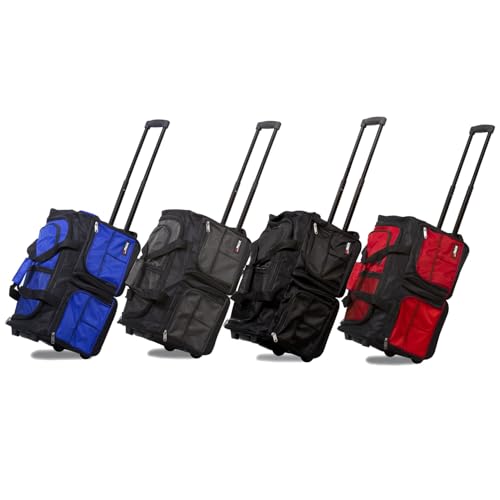 Rolling Duffel Bag Heavy Duty - Travel Duffle Bag with Wheels - Black - 28" x 15" x 14"2