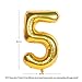 40 inch Gold Number Balloons (Gold 5)