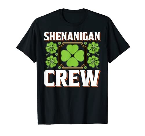 Shenanigan Crew Funny St Patricks Day Mom Niños Niños Niñas Camiseta
