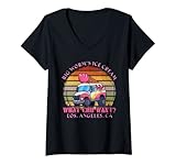Womens Vintage Big Worm's Ice Cream What Chu Want Ice Cream Lover V-Neck T-Shirt