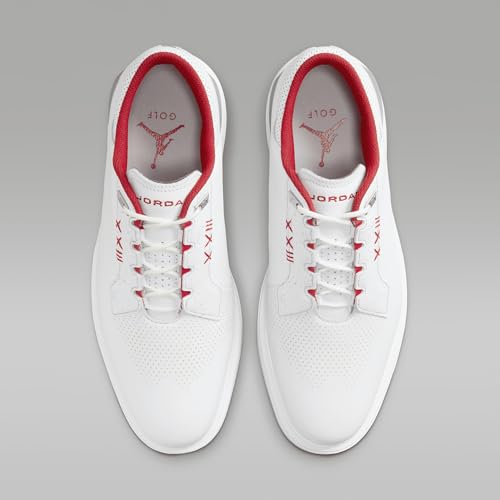 Image of Jordan ADG 5 Golf Shoes (Wide) (FQ7874-100, White /Emerald Rise /Grape Ice)