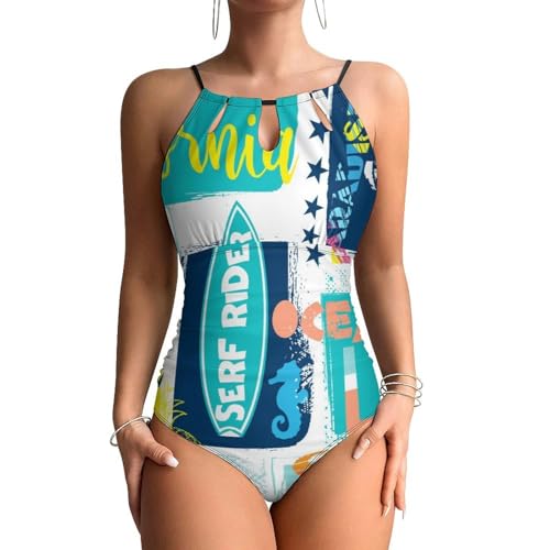 Maillots de bain une pièce requin surfeur élégant haut de gamme