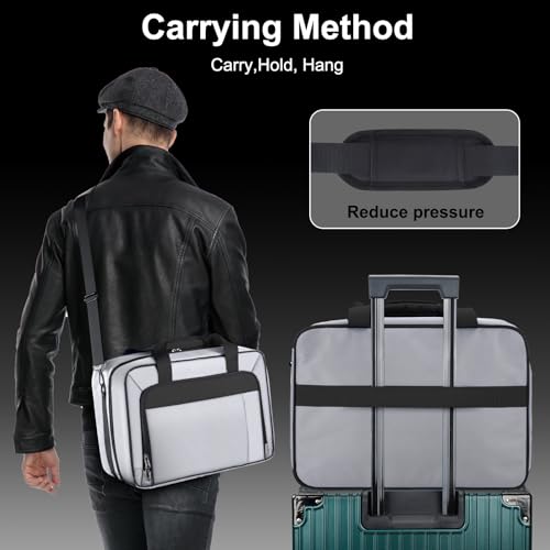 Image of GDNasist Carrying Case Fit for PS5, Travel Thickened Protective Bag Compatible with Playstation 5 Console, Headset, PS5 Controller, Game Discs, and Gaming Accessories, Grey