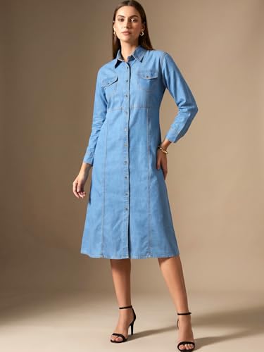 Image of ADDYVERO Women Balloon Sleeve Viscose Rayon Fit & Flare Printed Dress Detailing Above Knee /Mini