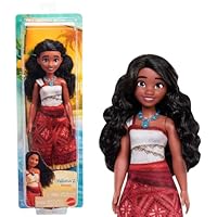 Mattel & Disney Moana 2 Moana Fashion Doll with 2 Accessories, Removable Outfit with Necklace & Anklet, Inspired by The Movie