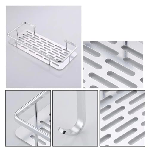 Suporte Organizador Shampoo Condicionador Sabonete Prateleira Dupla Box Banheiro Chuveiro Aluminio R