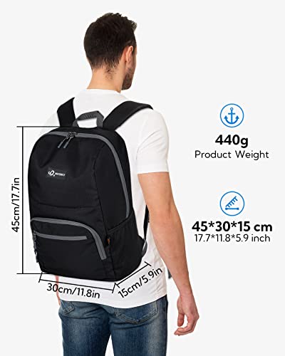 WATERFLY Casual Daypack Lightweight Backpack: 25L Padded Outdoor Day Trip Backpack for Man Woman2