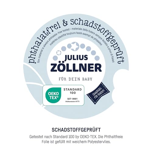 Julius Zöllner Wickelauflage Softy 85x75 cm - Wickelunterlage - wasserdicht und abwischbar - Made in Germany – Oeko-Tex Standard 100 – Quack – Ansicht 5