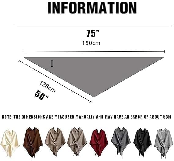 Shawl Wraps for Women, 2026 Pashmina Wraps for Women, Cashmere Wrap Knitted Shawls Shoulder Top Sweater Shawl Scarf - Image 8