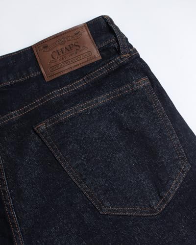 Chaps Men's Jeans - Regular Fit 5-Pocket Comfort Stretch Denim Jeans for Men - Men's Fashion Straight Leg Work Jeans4