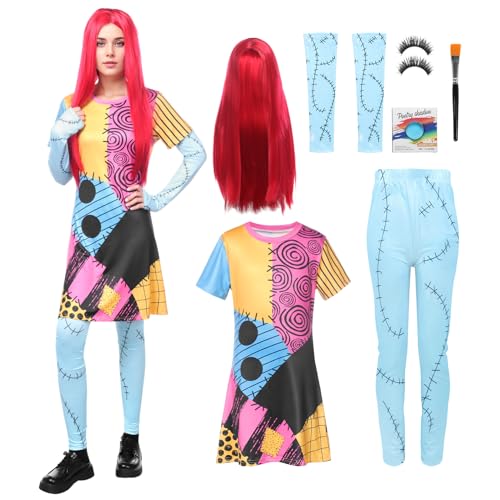 Harsever Dunkles Märchenkleid-Set - Cosplay für Frauen (Erwachsene, XL)