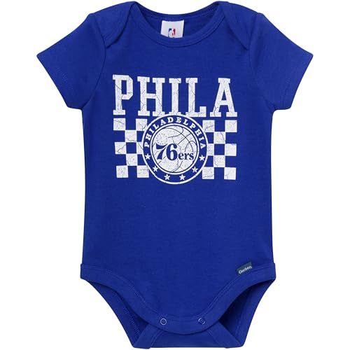 Image of Gerber Baby NBA Boys & Girls 2-Pack Short Sleeve Onesie Bodysuits