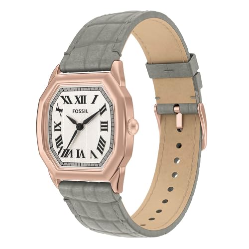 Image of Fossil Harlow Grey Quartz Leather Watch ES5435