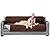 Sofa Shield Original Patent Pending Reversible X-Large Oversized Sofa Protector for Seat Width up to 78 Inch, Furniture Slipcover, 2 Inch Strap, Couch Slip Cover Throw for Dogs, Sofa, Chocolate Beige