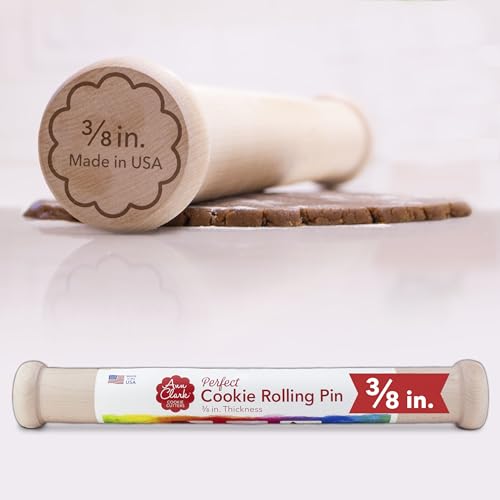 Perfect Cookie Nudelholz 3/8 Zoll Feste Tiefe Hartholz von Ann Clark USA