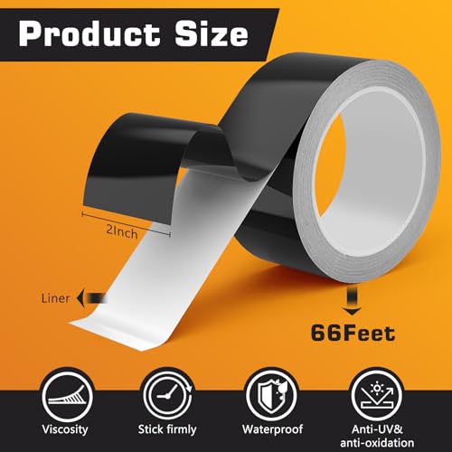 Image of Blackout Tape 2inch x 66Feet 100% Full Black Out Masking Tape, Light Blocking Sticker for Electronics, Cover LED Indicator, Shielding Glare, Window Shading, Lamp Strips Shade, Backlight Sheet Dimming
