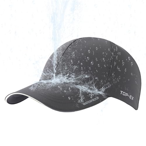 Oversized XL XXL Waterproof All Weather Performance Running Cap Recycled Unstructured Baseball Hat Urban Storm (US, Alpha, X-Large, XX-Large, Storm Darkgrey)